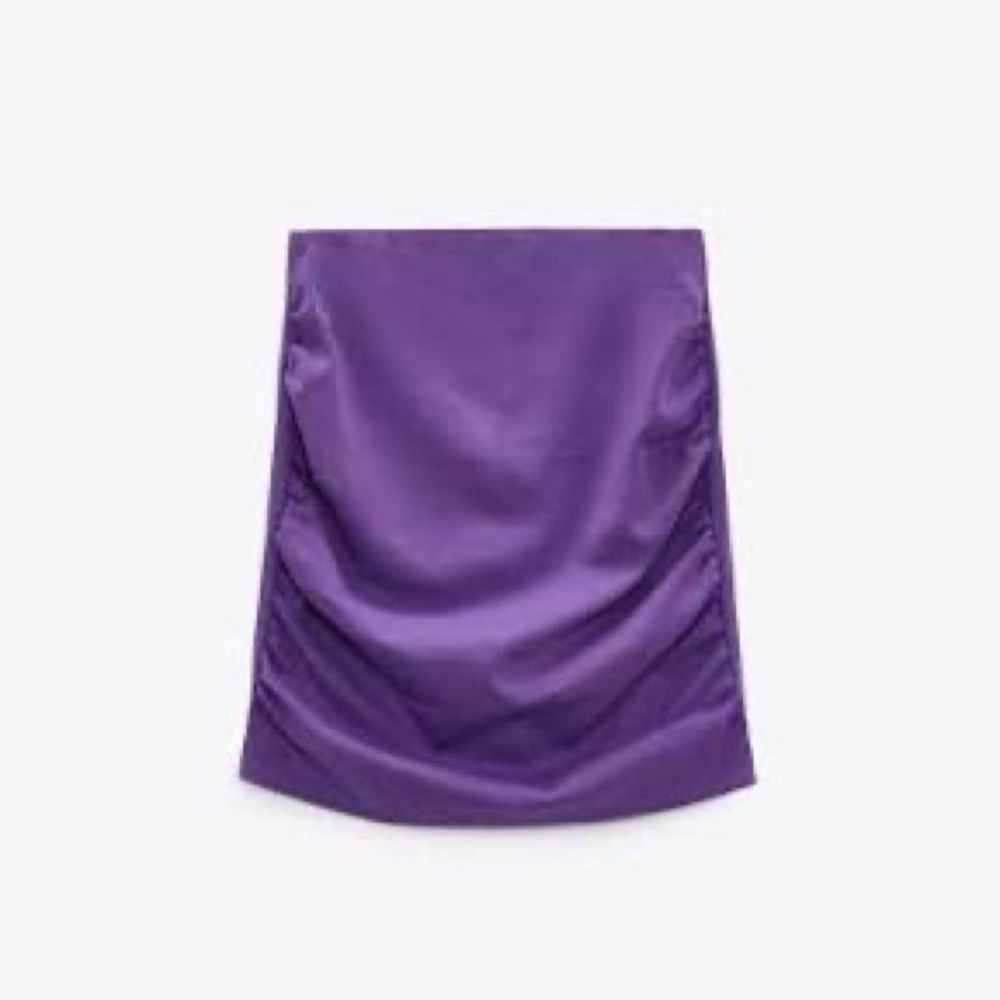 ZARA RUCHED SKIRT